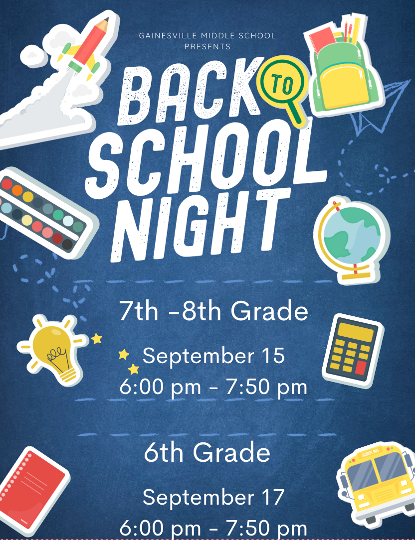 Gainesville Middle School Presents Back to School Night