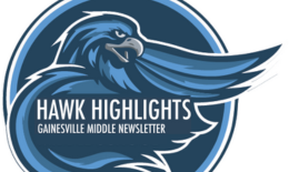 GVMS Hawk logo reading 'Hawk Highlights; Gainesville Middle Newsletter'