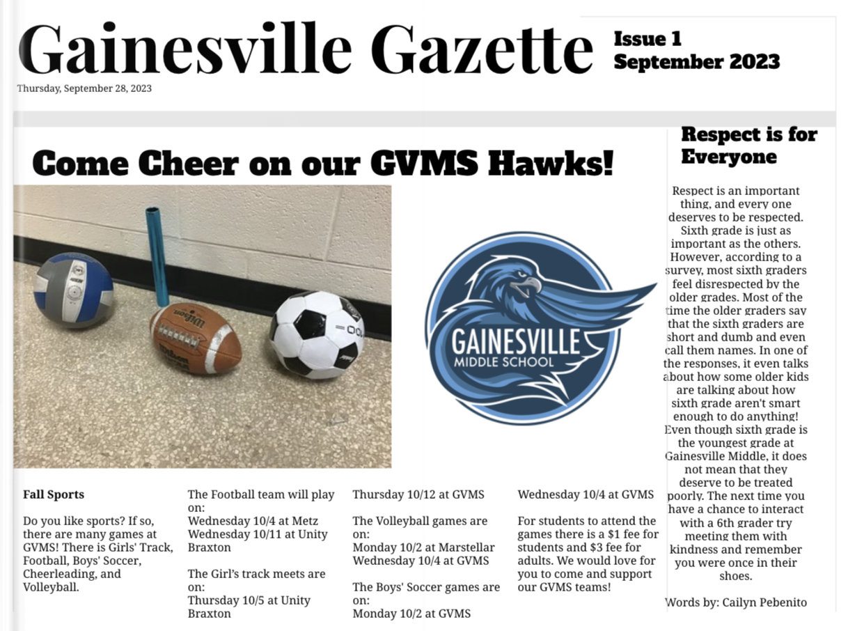 GVMS Winter Sports Tryouts #2 23-24